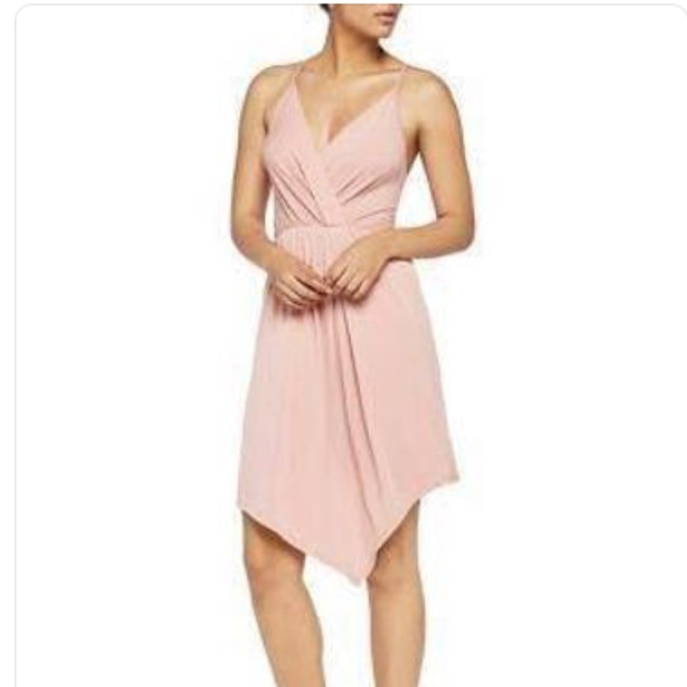 🌈 NWT! BCBG Coral Rose Asymmetrical Dress - So pretty!